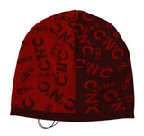 Costume National Chic Red Beanie Wool Blend