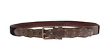 Dolce & Gabbana Elegant Leather-Cotton Fusion Men's Belt