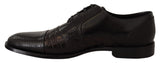 Dolce & Gabbana Elegant Black Derby Oxford Wingtips