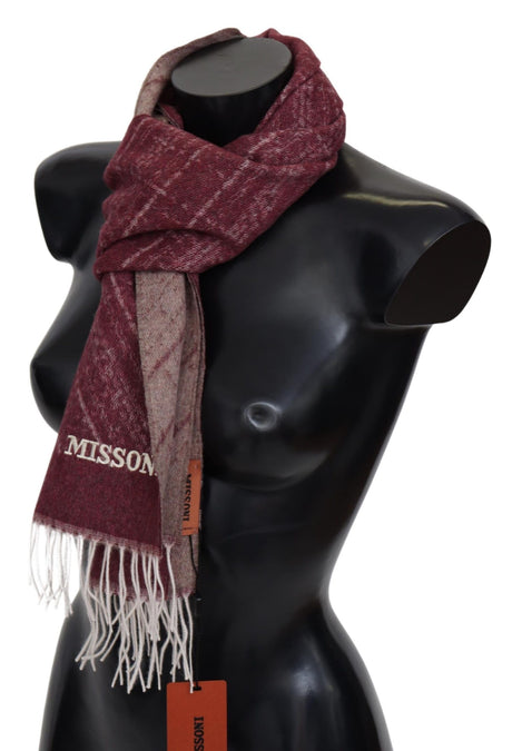 Missoni Elegant Cashmere Fringed Scarf