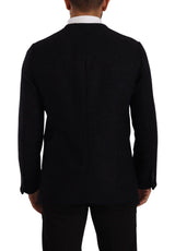 Dolce & Gabbana Elegant Dark Grey Alpaca Blend Jacket