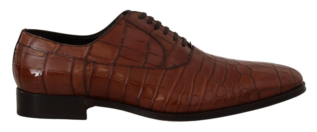 Dolce & Gabbana Elegant Exotic Crocodile Leather Formal Shoes