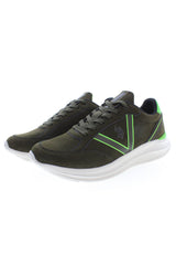 U.S. POLO ASSN. Green Polyester Men Sneaker