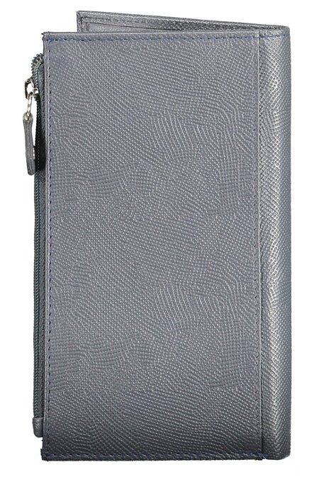 Sergio Tacchini Blue Leather Men Wallet