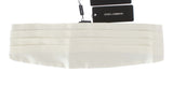 Dolce & Gabbana Exclusive White Silk Cummerbund