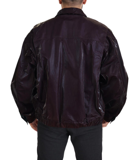 Dolce & Gabbana Elegant Bordeaux Collared Jacket