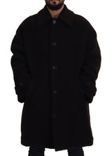 Dolce & Gabbana Elegant Black Alpaca Wool Blend Jacket