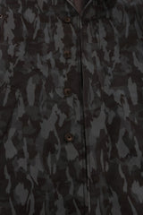 Dolce & Gabbana Blue Camouflage Trench Coat Elegance