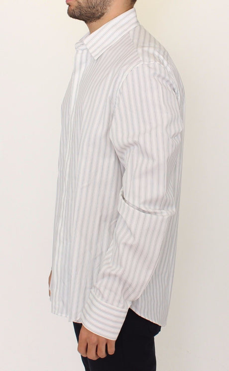 Ermanno Scervino Elegant Striped Cotton Casual Shirt