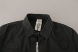 GF Ferre Sleek Dark Gray Cotton Casual Shirt