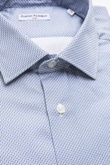 Robert Friedman Light Blue Cotton Men Shirt