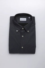 Robert Friedman Black Cotton Men's Shirt