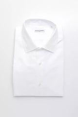 Robert Friedman White Cotton Men Shirt