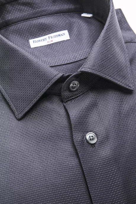 Robert Friedman Blue Cotton Men's Shirt