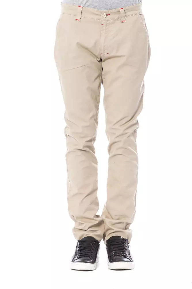 Verri Beige Cotton Men's Chino Pant