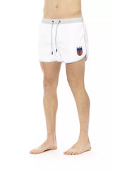 Bikkembergs White Polyester Men Swim Short