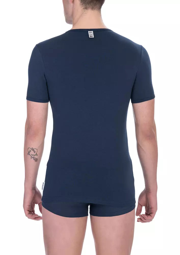 Bikkembergs Blue Cotton Men's T-Shirt