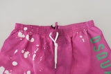 Dsquared² Pink Tie Dye Swim Shorts Boxer