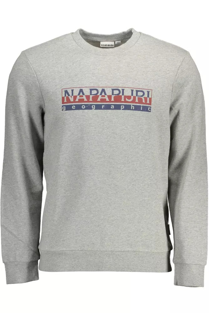 Napapijri Gray Cotton Men Sweater