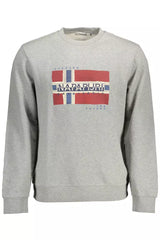 Napapijri Gray Cotton Men Sweater