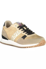 Napapijri Beige Polyester Men Sneaker