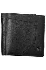 Piquadro Black Leather Mens Wallet