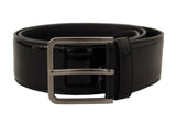 Dolce & Gabbana Elegant Black Leather Belt