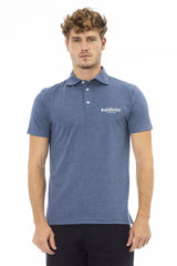 Baldinini Trend Blue Cotton Men Polo Shirt