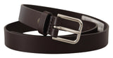 Dolce & Gabbana Elegant Leather Belt With Logo Buckle