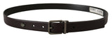 Dolce & Gabbana Elegant Dark Brown Leather Belt