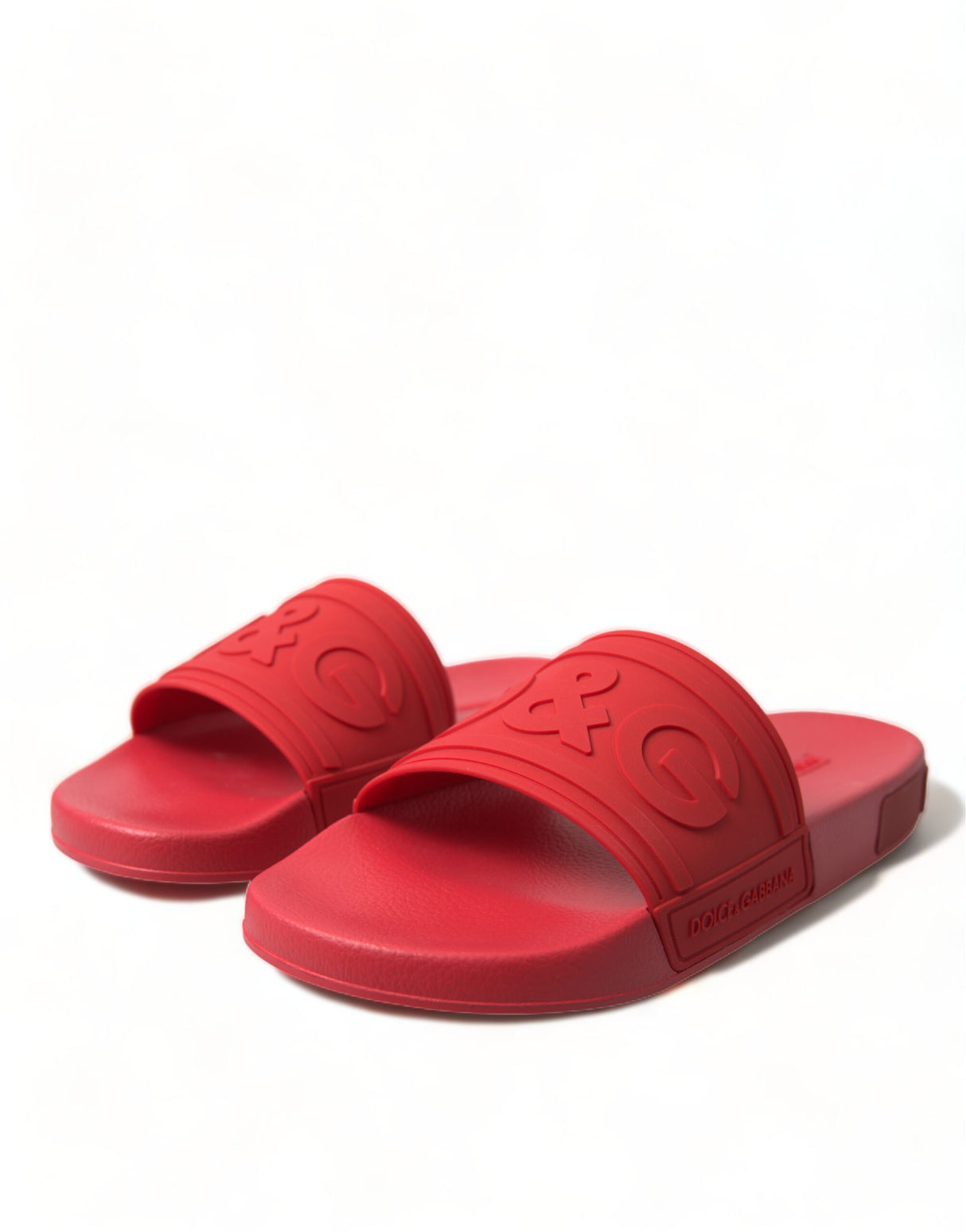 Dolce & Gabbana Radiant Red Men's Slide Sandals