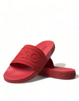 Dolce & Gabbana Radiant Red Men's Slide Sandals