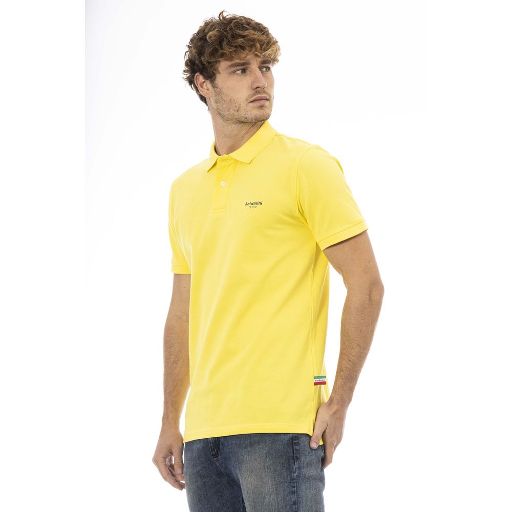 Baldinini Trend Yellow Cotton Men Polo