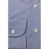 Bagutta Light Blue Cotton Men Shirt