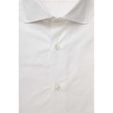 Bagutta White Cotton Mens Shirt