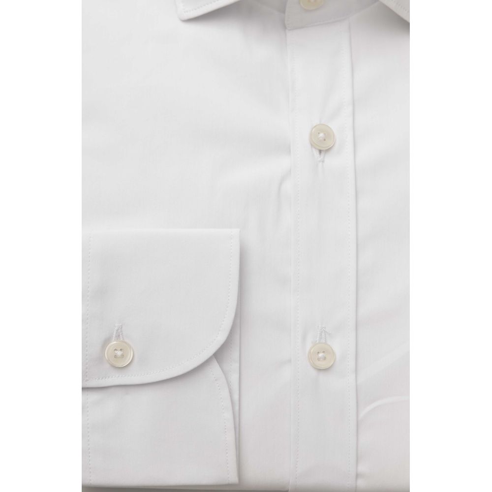 Bagutta White Cotton Men Shirt