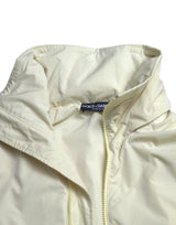 Dolce & Gabbana Elegant Yellow Windbreaker Jacket