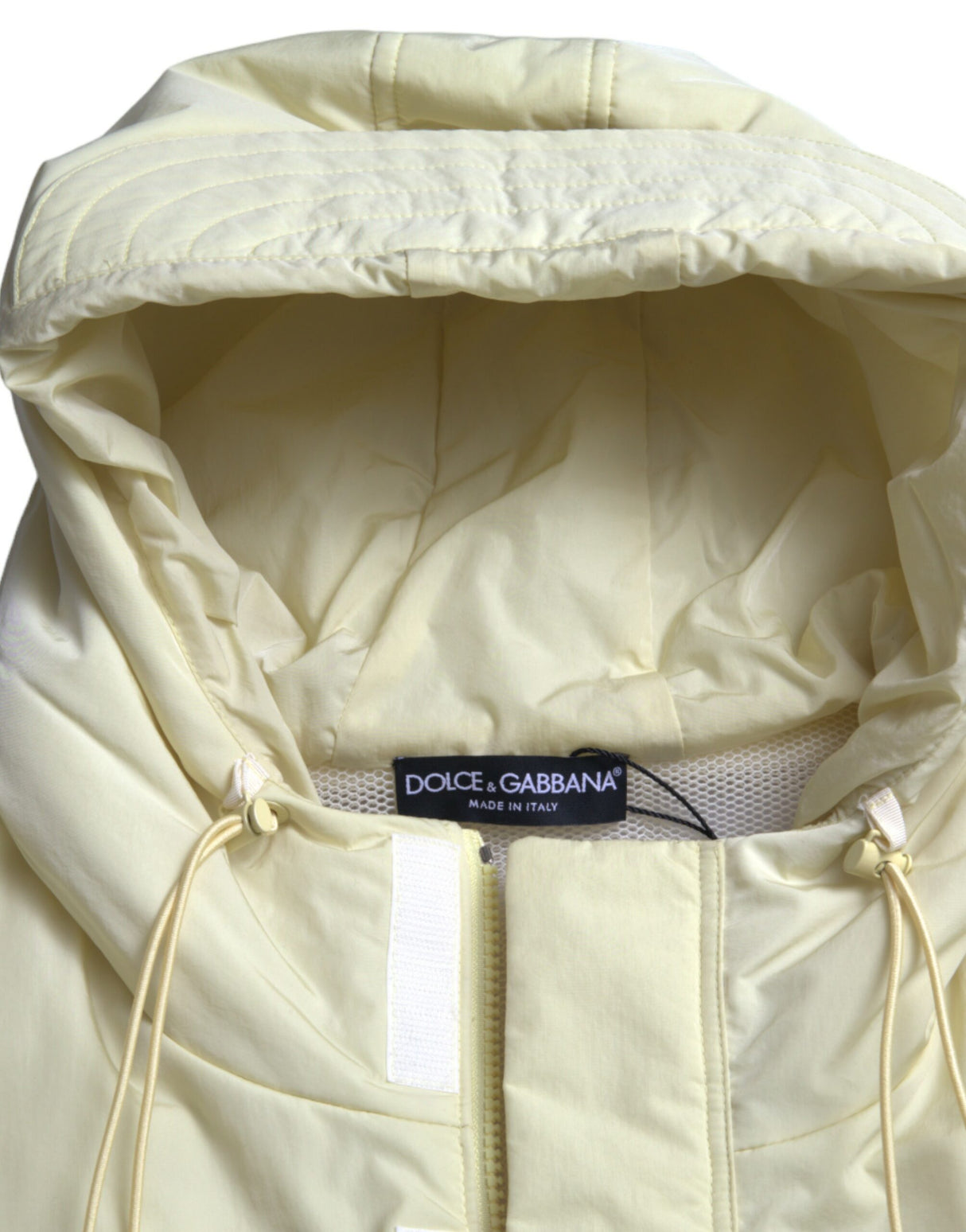 Dolce & Gabbana Sunshine Yellow Hooded Vest Jacket