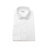 Bagutta White Cotton Men Shirt