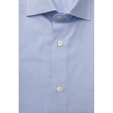 Bagutta Light Blue Cotton Men Shirt