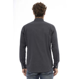 Baldinini Trend Gray Cotton Men Shirt