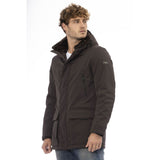 Baldinini Trend Brown Polyester Men Jacket