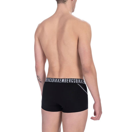 Bikkembergs "Black Cotton Men's Trunk Underwear Pack"