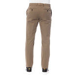 Trussardi Brown Cotton Men Trousers