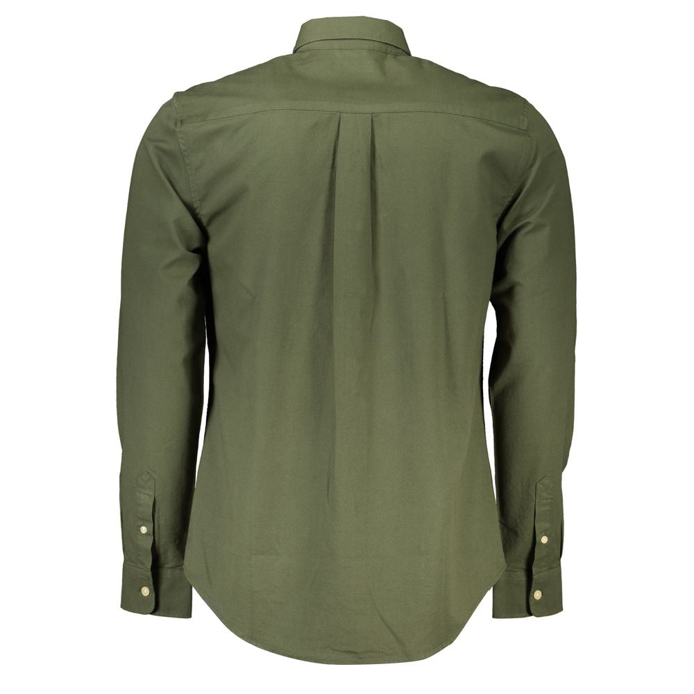 North Sails Green Cotton Men Shirt