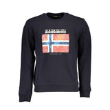 Napapijri Blue Cotton Men Sweater