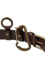 Dolce & Gabbana Elegant Calf Leather Belt with Metal Buckle Closure