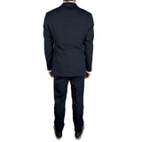 Aquascutum Blue Wool Mens Suit