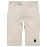 Refrigiwear Elegant Beige Bermuda Shorts with Logo Patch