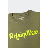 Refrigiwear Army Cotton Tee with Contrast Logo